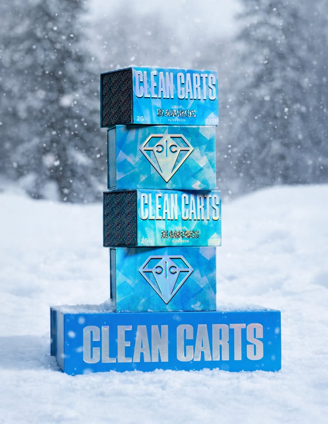 Clean Carts Disposable Winter Blue Edition 2g - Image 2