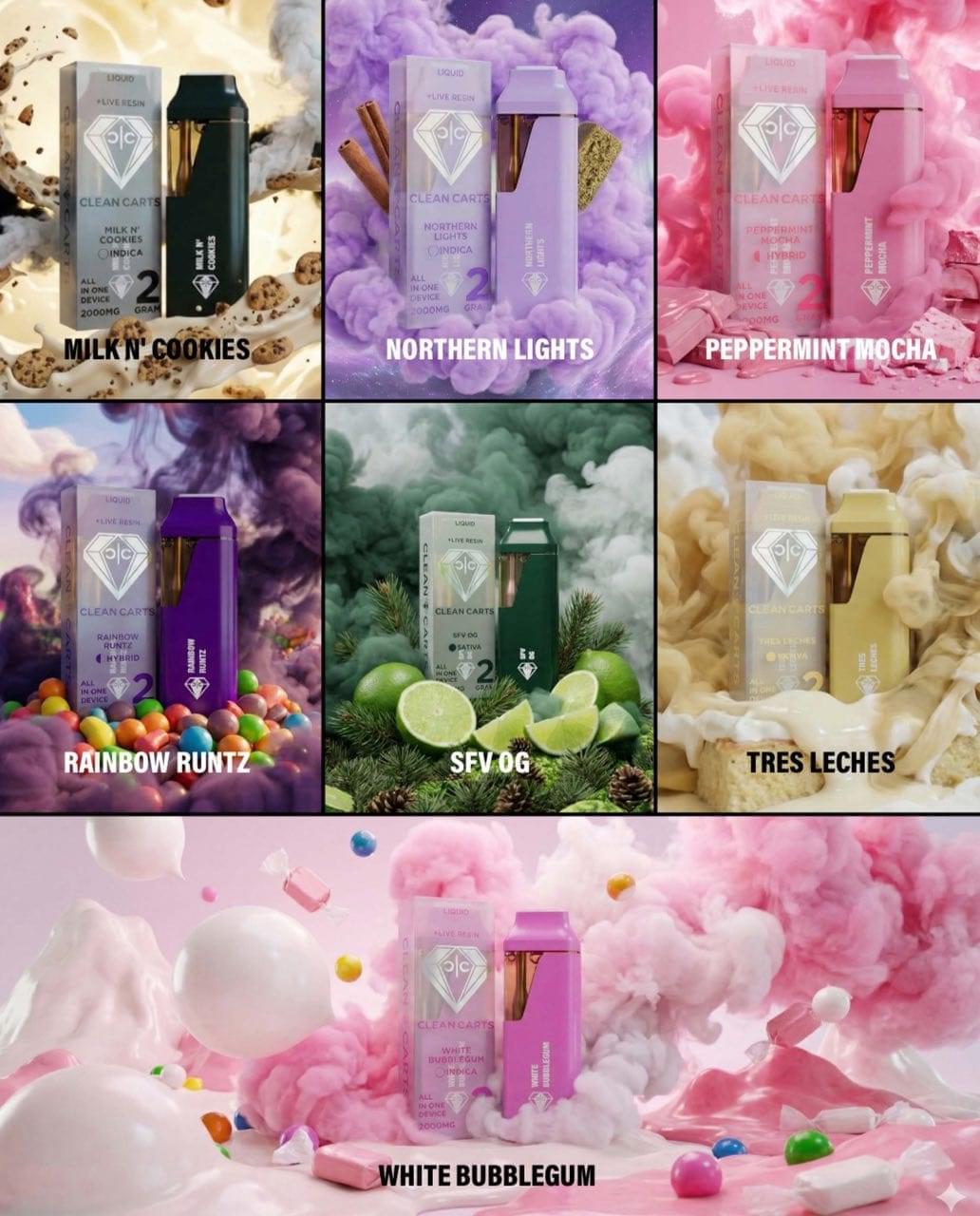 Milk n' Cookies disposable clean cart with vanilla scent, ideal for bulk use and convenience.
