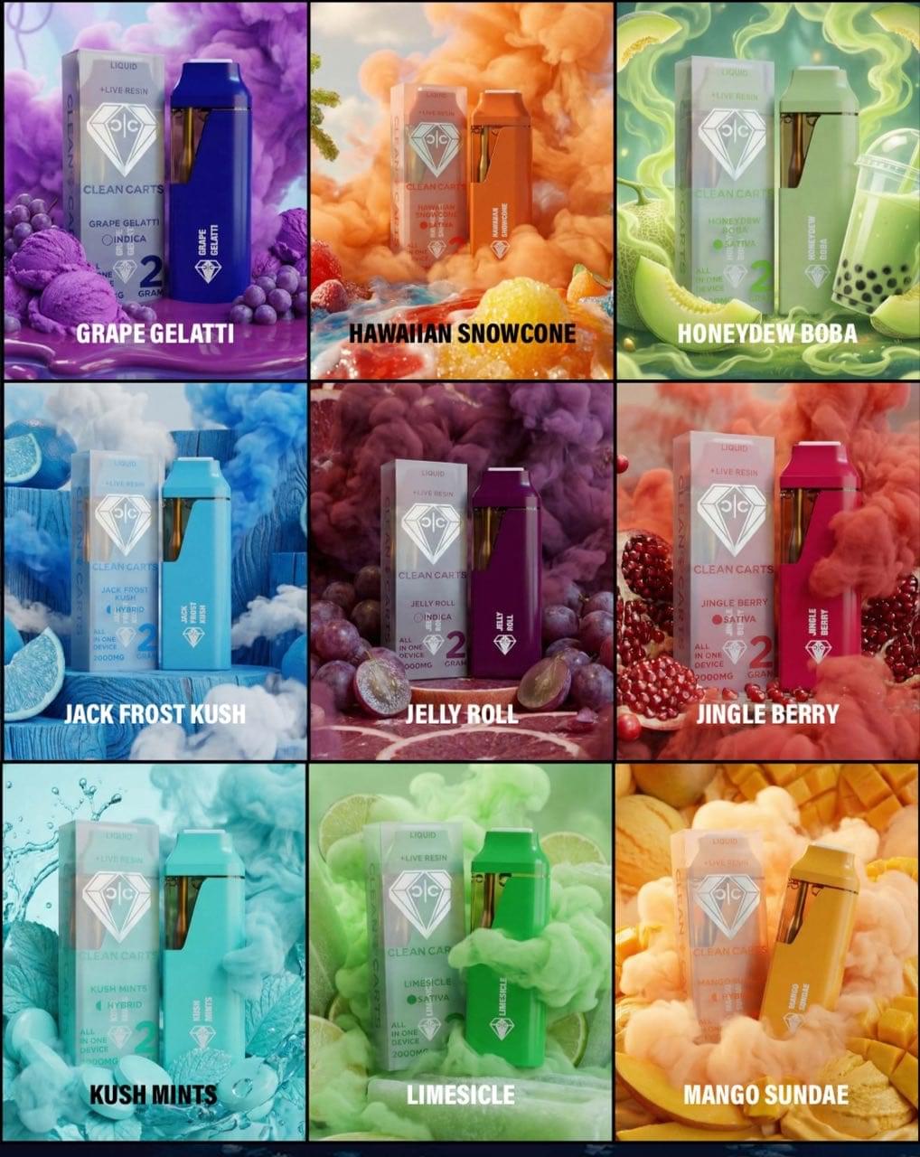 Grape Gelatti disposable vape with vibrant purple clouds, ideal for flavorful vaping experiences.