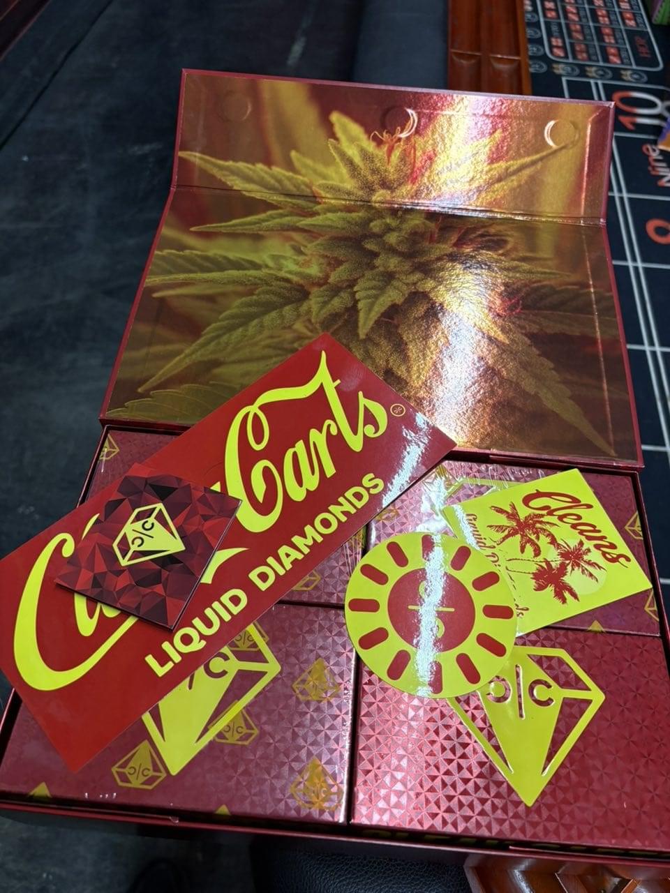 Cleans Cart Official, Spring Red Edition 2g, premium cannabis with liquid diamonds, fast shipping.